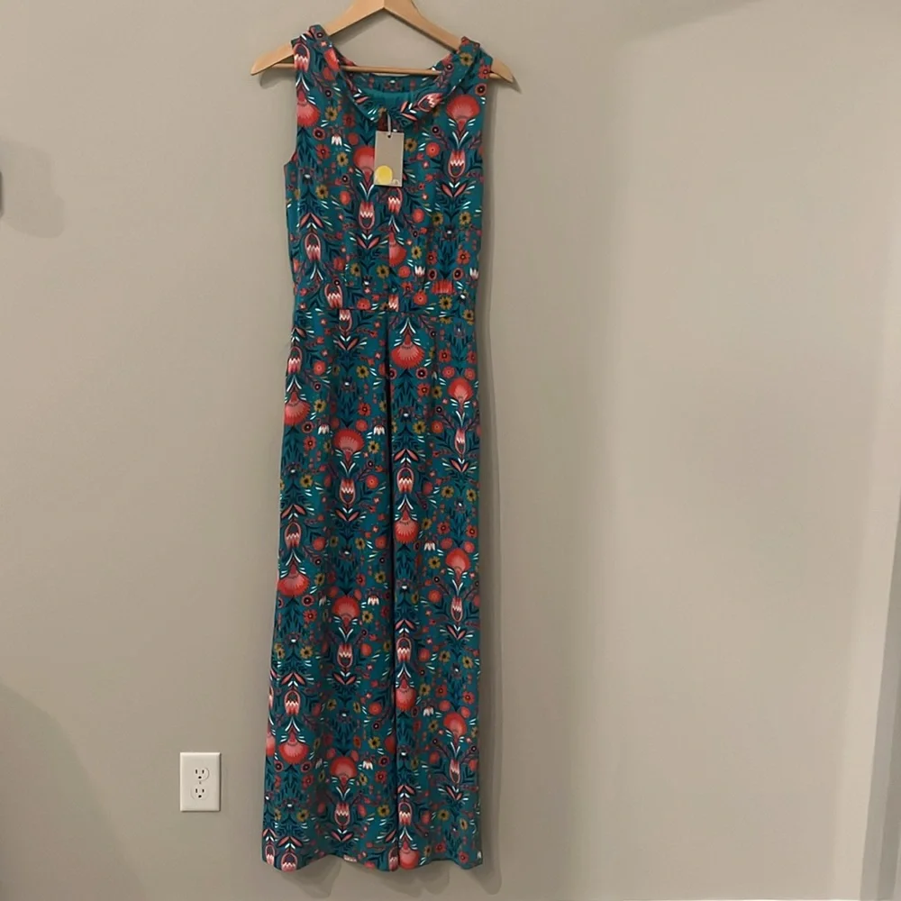 Boden “Carnival Print” Clarissa Jumpsuit, Size 4 - Picture 6 of 8